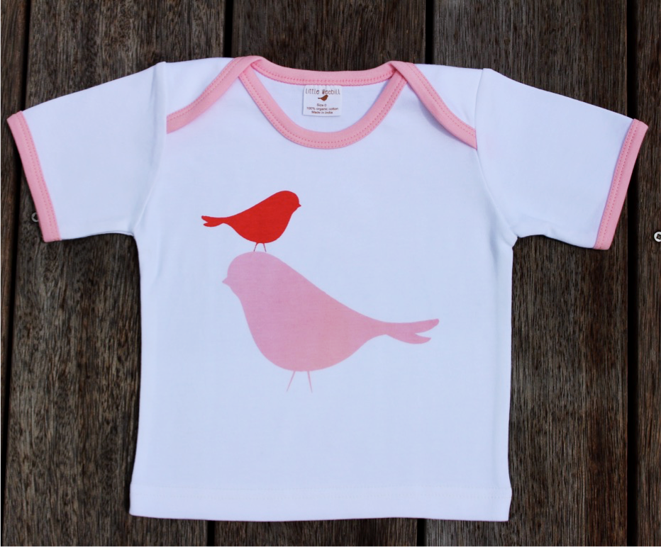 Two-Colour Piped T-Shirt