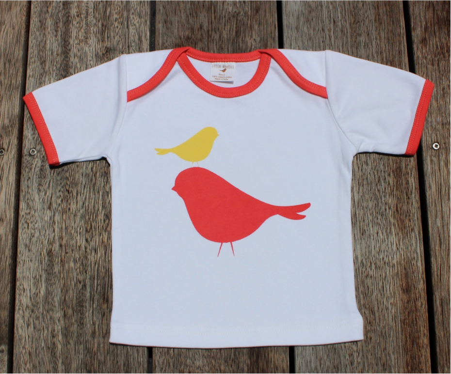 Two-Colour Piped T-Shirt